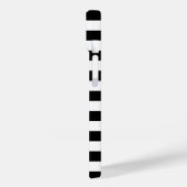 Meiskleurige anananas, zwarte witte strepen Case-Mate iPhone case (Achterkant / Links)