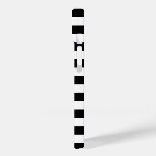 Meiskleurige anananas, zwarte witte strepen Case-Mate iPhone case (Achterkant / Links)