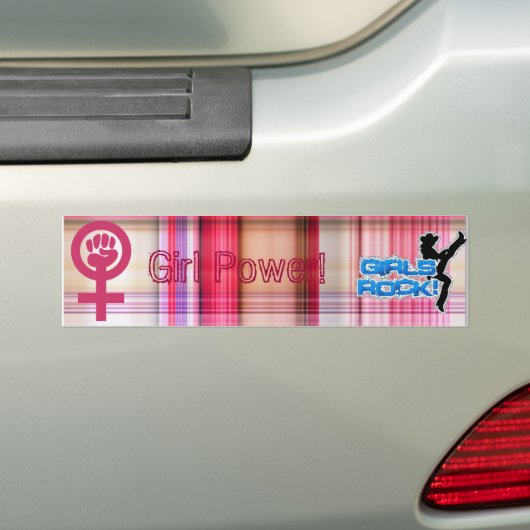 Meiskracht! Bumpersticker (Op auto)
