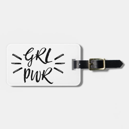 Meiskracht, GRLPWR Bagagelabel (Voorkant horizontaal)