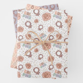 Meiskrachtdamesdagverpakt papier inpakpapier vel (In situ)