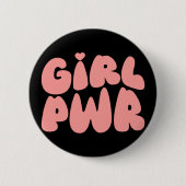 MeiskrachtFeminist Ronde Button 5,7 Cm (Voorkant)