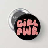 MeiskrachtFeminist Ronde Button 5,7 Cm (Voorkant /achterkant)