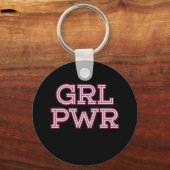 Meiskrachtfeministisch feministisch Vrouw Vrouwen Sleutelhanger (Voorkant)