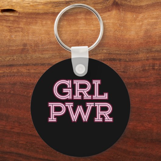 Meiskrachtfeministisch feministisch Vrouw Vrouwen  Sleutelhanger (Voorkant)