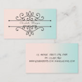 Meiskundige, professionele Vintage Visitekaartje (Voorkant / Achterkant)