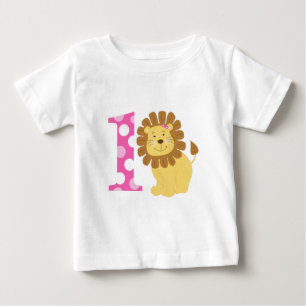 Meisleeuw 1 verjaardag Ik ben 1 T-shirt