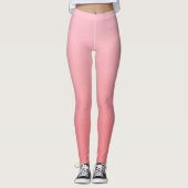Meislicht roze koraalgradiënt leggings (Voorkant)