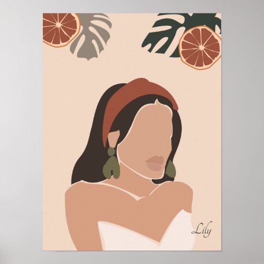 Meisminimaal Boho Chic Poster (Voorkant)
