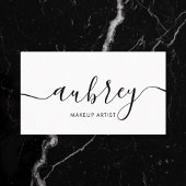 Meisminimalistische kalligrafie White Visitekaartje