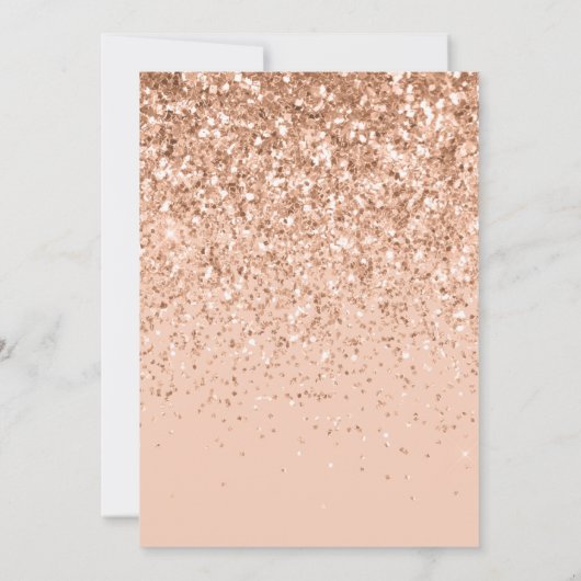 Meismoderne pekglitter-typografie verjaardag (Achterkant)