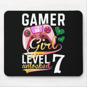 Meisniveau 7 Onvergrendelde videogame 7e verjaarda Muismat