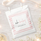 Meisroze baby shower typografie moderne favoriete  bedankzakje (Geknipt)