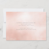 Meisroze cocktail, stijlvol bachelorette aankondiging (Achterkant)