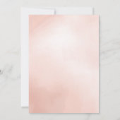 Meisroze cocktail, stijlvol bachelorette aankondiging (Achterkant)