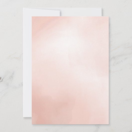 Meisroze cocktail, stijlvol bachelorette aankondiging (Achterkant)