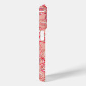 Meisroze diagonale rijen met uitgeruste randen Case-Mate iPhone case (Achterkant / Rechts)