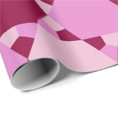 Meisroze driehoek optisch lichtpatroon cadeaupapier (Rol Hoek)