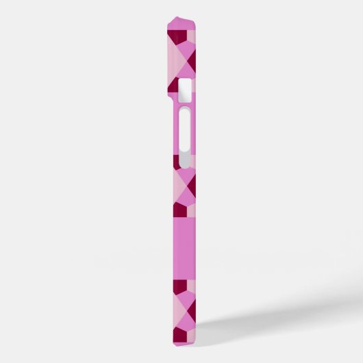 Meisroze driehoek optisch lichtpatroon Case-Mate iPhone case (Achterkant / Links)