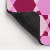 Meisroze driehoek optisch lichtpatroon muismat (Hoek)