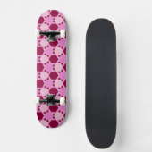 Meisroze driehoek optisch lichtpatroon skateboard (Voorkant)