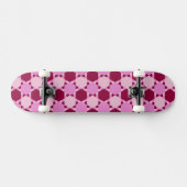 Meisroze driehoek optisch lichtpatroon skateboard (Horizontaal)