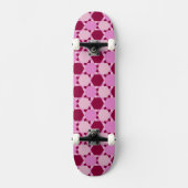 Meisroze driehoek optisch lichtpatroon skateboard (Voorkant)
