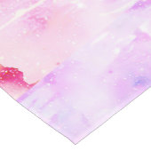 Meisroze en Paarse dunne Waterverf Korte Tafelloper (Hoek)
