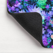 Meisroze en Paarse Floral Succulents Muismat (Hoek)