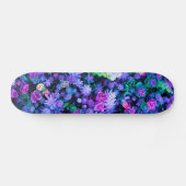 Meisroze en Paarse Floral Succulents Persoonlijk Skateboard (Horizontaal)
