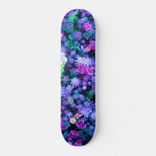 Meisroze en Paarse Floral Succulents Persoonlijk Skateboard (Voorkant)