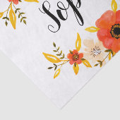 Meisroze en witte sneeuwvlokken kerstpatroon tissuepapier (Detail)