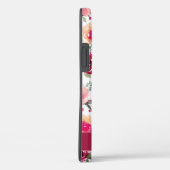 Meisroze Floral Pattern Persoonlijke naam Case-Mate iPhone Case (Achterkant / Rechts)