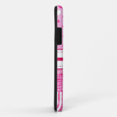 Meisroze harten en Polka Dots Cute Bow and Name Case-Mate iPhone Case (Achterkant/rechts)