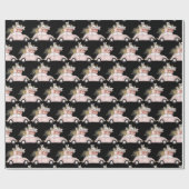 Meisroze kerstakelpapier voor kerstkaarten cadeaupapier (Vlak)