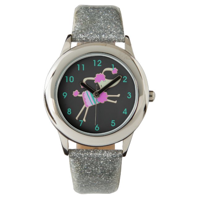 Meisroze Kinderen Horloge (Voorkant)