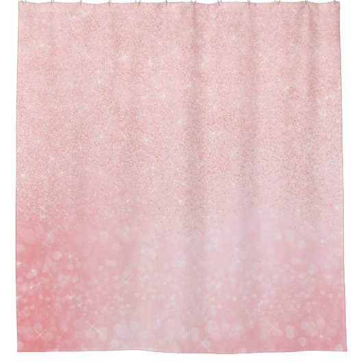 Meisroze luxedesign douchegordijn (Voorkant)