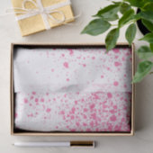 Meisroze moderne splatters schilderen patroon tissuepapier (Geschenk)