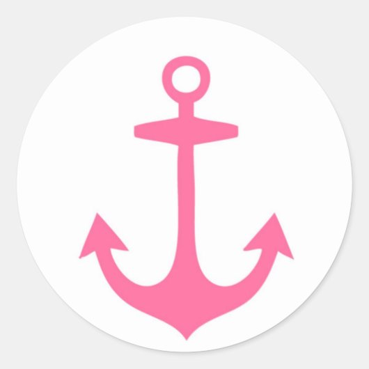 Meisroze neautisch design ronde sticker (Voorkant)