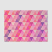 Meisroze Paarse geometrische patronen Tissuepapier (Voorkant)
