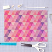 Meisroze Paarse geometrische patronen Tissuepapier (Craft)