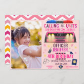 Meisroze politie kaart (Voorkant / Achterkant)