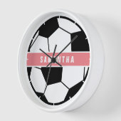 Meisroze Voetbal Meisroze sportmonogram (Hoek)