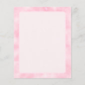 Meisroze Waterverf Abstract randmonogram (Achterkant)