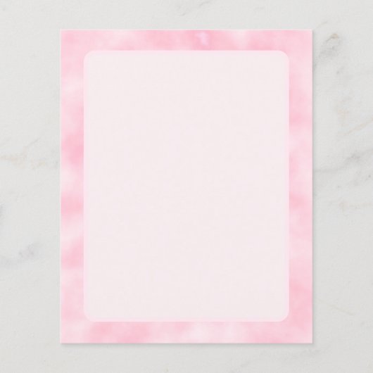 Meisroze Waterverf Abstract randmonogram (Achterkant)