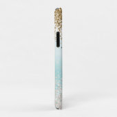 Meisroze Waterverf Tropische ananas Aqua Case-Mate iPhone Case (Achterkant/rechts)