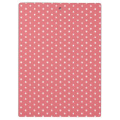 Meisroze witte Stippen Ik kan alle dingen doen 202 Klembord (Achterkant)