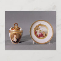 meissen, bedekkingsglas en saucer