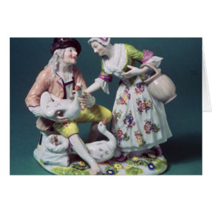 Meissen figuur van de verkoper van pluimvee, c.175