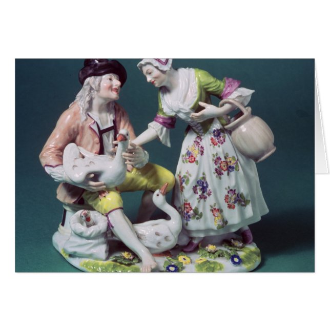 Meissen figuur van de verkoper van pluimvee, c.175 (Voorkant Horizontaal)